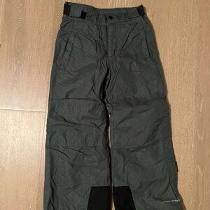 Columbia Boys Gray Ski Snow Pants | Size 6/7 | Elastic Cuff Snow Guard